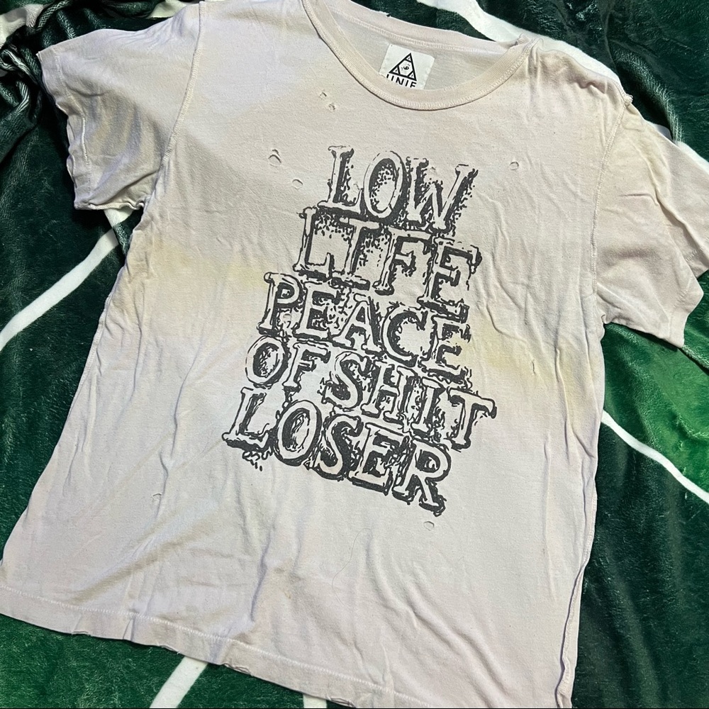 Rare UNIF low life piece of shit loser shirt - Size M
